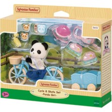 Mythriva Sylvanian Families Bisiklet ve Paten Seti, Panda Kız