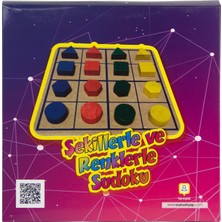 Mythriva Ahşap Şekillerle ve Renklerle Sudoku