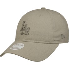 Mythriva New Era 9twenty Wmns Midi Linen Dodgers Cap Beyzbol Şapkası Kavisli Brim La Los Angeles Kadın - Metal Toka, Siperli,, Zeytin Yeşili., Tek Beden