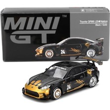 Mythriva Truescale Miniatures Mini Gt MGT01149-R - Toyot. gr Supra Lb-Nation Black & Gold 2025 - Ölçek 1/64 - Model Araba
