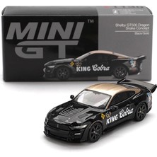 Mythriva Sunrich MGT01130-L Mını Gt 1/64 Shelby GT500 Dragon Snake Concept, Siyah/altın (Sol Sap) Bitmiş Ürün