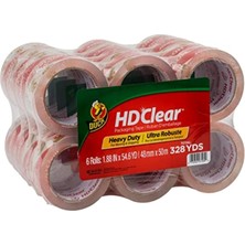 Mythriva Duck Hd Şeffaf Ambalaj Bandı - 24 Rulo, 1312 Metre - Nakliye, Postalama, Taşıma ve Depolama Için Ağır Hizmet Tipi Ambalaj Bandı - Kutular Için Şeffaf, Güçlü Ambalaj Bandı Yedekleri - 4,8 Inç x 54,6