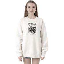 Mythriva Tshirthane Hocus Pocus I Put A Spell On You Beyaz Kadın 2ip Sweatshirt P21272S2669, S