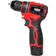 Mythriva Attlas Atbl 12 CDD-202C 12V Kömürsüz Darbeli Matkap, Li-Ion, 1400 Dev/dk, 2.0AH, 10 Mm, Kırmızı, 2 Akü Dahil