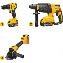 Mythriva Sgs Combo Set 3 Parça (Darbeli Matkap/kırıcı-Delici Matkap/avuç Taslama Makinesi) SGS5450