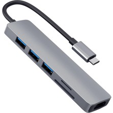 Winex 6in1 Type-C To 4K Hdmı+Sd Kart+3xusba 3.0 Hub Port Adaptör