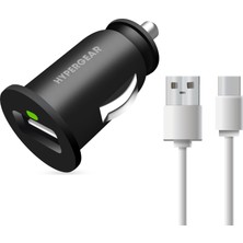 Hypergear 2.1A 2x Hızlı Araç Şarj Aleti Set Type-C Kablo Siyah