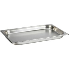 Mythriva Paslanmaz Çelik Gastronom/gastronorm Küvet Gn 1/1-40 (53 x 32,5 x 4 Cm)