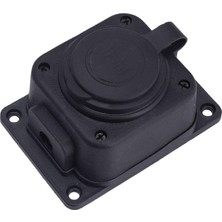 Mythriva Kapaklı Kauçuk Priz, 250V, 16A, 2p+Pe, Topraklı Dişi Fiş, Ce Sertifikalı, Yüksek Kalite, Darbeye Dayanıklı, Endüstriyel Elektrik Prizi, Şantiye, Atölye ve Dış Mekan Kullanımına Uygun (Tekli)