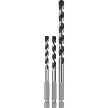 Mythriva Bosch 3 x Pro Hex-5 Matkap Seti (Sert Taş, Beton, Ø 5-8 Mm, Profesyonel Aksesuar, Matkap, Tornavida)
