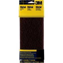 Mythriva 3m El Zımparalama Metal Son Işlem Pedi, 4.3 "x 11", Bordo, Orta (7414NA)