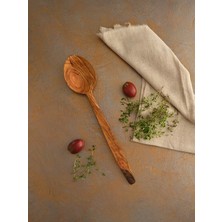 Mythriva Ulu Ahşap Zeytin Ağacı Kaşık 30 cm