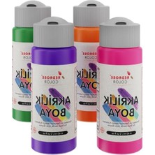 Mythriva Ara Renkler Akrilik Boya 4'lü Set, 4X60ML