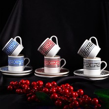 Mythriva Aryildiz Aryıldız Sacce 6 Kişilik Türk Kahve Fincan Takımı 90 ml