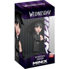 Mythriva Minix Çarşamba Addams Figürü Wednesday MNXO6000 12 cm Koleksiyonluk Pvc