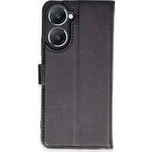 Vivo Y18 Kılıf Trend S Plus Kapaklı Kılıf - Siyah
