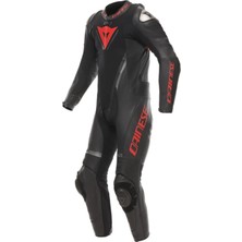 Dainese Daınese Demon Sprınt Perf 1pc Leather Suıtblack Black Red Lava - Beden 52