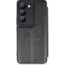 Vivo V30 Lite 4g Kılıf Flip Cover - Siyah