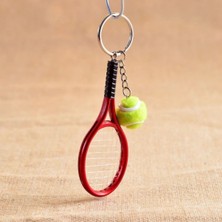 Bakgelal Tenis Raketi Anahtarlık – Tenis Topu Figürlü Sportif Hediyelik Çanta ve Anahtar Aksesuarı