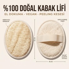 Neva Home Yüz Vücud Kabak Lifi Doğal Lifler Peeling Temizleyici Arındırıcı. 1 Adet