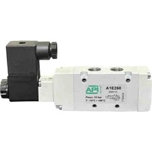 Api Pnömatik Valf 5/2 1/4"  Bağlantılı 24VDC İtalya