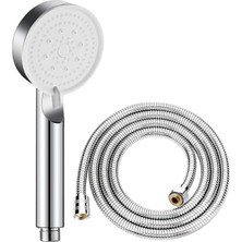Neva Home 5 Fonksiyonlu Ayarlanabilir Yüksek Basınçlı Masaj Etkili Duş Seti, Turbo Fan Lite Duş Seti Chrome