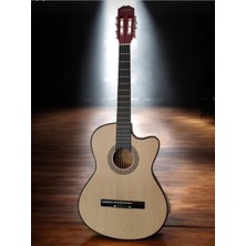 Puandorg Ludorf Klasik Gitar RY1967 Naturel Sap Ayarlı Klasik Gitar (Taşıma Çantası-Pena Seti-Kapo Hediyeli)