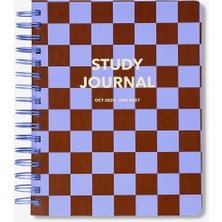 Flying Tiger Bordo Kareli Çalışma Planlayıcı Defter