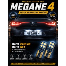 Neva Home Megane 4 Uyumlu LED Plaka Lambası T10 Canbus Hatasız Güçlü Xenon Beyaz 2'li Set