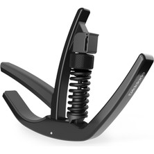 Neva Home Planet Waves Pw-Cp-10 Capos Ns Artist Kapo 6 Telli Akustik ve Elektronik Gitarlar Için Uygun, Entegre Pena Tutucu, Alüminyum, Siyah