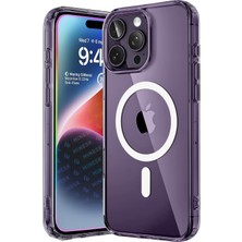 Neva Home iPhone 14 Pro Için Origin Serisi Magsafe ile Uyumlu Crystal Clear Super Şeffaf Materyal ve Yeni Nesil Manyetik Çember (14 Pro)