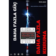 Neva Home D380 Profesyonel Trifaze Kontrol Cihazı Yüksek-Alçak Voltaj Akım Koruyucu (Konut Işyeri Fabrikalar)