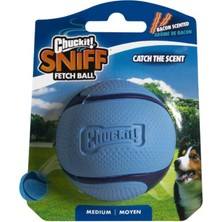 Neva Home Sniff Ball Köpek Oyuncağı, Dayanıklı Yüksek Sıçrama Pastırma Kokulu Kauçuk Köpek Topu Getirme Oyuncağı, Orta, 1 Paket