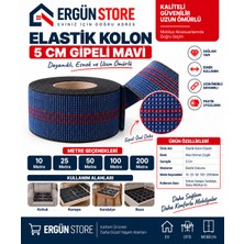 Ergün Store 5cm Gipeli Elastik Kolon Lastiği - Koltuk Döşeme Malzemesi 10-25-50-100-200 Metre