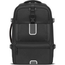 Neva Home Explor Eco MCE-1205 34L El Bagajı Seyahat Sırt Çantası, 17.3 Inç Laptop Sırt Çantası, Su Geçirmez Kabin Boy Sırt Çantası, Çevre Dostu, Reflektörlü Hafta Sonu Çantası