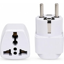 Neva Home Primex Px-Amc1 Universal Priz Dönüştürücü, Amerikan Priz ve Ingiliz Priz Türk Çevirici Adaptör, Us/uk To Eu Türk Fiş Adaptörü Seyahat Tipi Çevirici