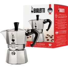 Neva Home Moka Express: 2 Cups Ocak Üstü Espresso Pişirici - 90ML - Gümüş Renk - Alüminyum Gövde - Patentli Güvenlik Valfi - Tüm Ocak Türleri Için Uygundur (Indüksiyon Hariç)