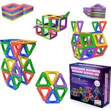 Neva Home Manyetik Blok Seti | Stem & Montessori Eğitim Seti | Okul Öncesi ve Ilkokul Çocukları Için Sınırsız Yaratıcılık | Bpa Içermez | 3+ Yaş | 30 Parça