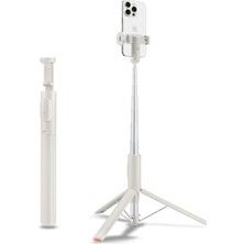 Neva Home Kablosuz Bluetooth Selfie Çubuğu Uzaktan Kumandalı Tripod / 1.4 Metre Kolay Taşınabilir S541W Bej - AMP09337