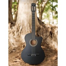 Puandorg Ludorf Klasik Gitar RY1967 Siyah Sap Ayarlı Klasik Gitar (Taşıma Çantası-Pena Seti-Kapo Hediyeli)