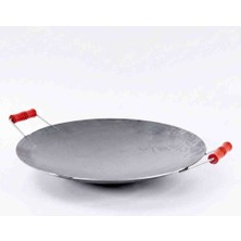 Şirin Home 30 cm Metal Kulplu Kavurma Sacı - Kamp-Piknik ve Mutfak Tipi Et Kavurma Tavası