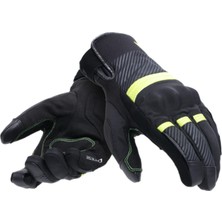 Dainese Daınese Eld Fulmıne D-Dry-Gloves Black Yellow Flue - Beden Xxl