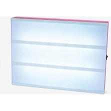 Flying Tiger Pembe Çerçeveli ve Harfli A4 LED Işıklı Pano
