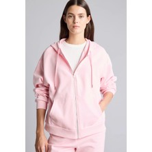 DeFacto Relax Fit Kapüşonlu Cepli Basic Fermuarlı Sweatshirt C1809AX26WN