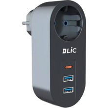 Evimdeyokyok Ftr-07 2xusb 1xtypec Termal Akım Korumalı Isıya Dayanıklı Tekli Priz