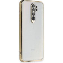 Evimdeyokyok Xiaomi Redmi Note 8 Pro Kılıf Razer Lensli Silikon - Gold