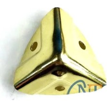 Evimdeyokyok Dekoratif, Kutu, Sandık Köşesi - 35X22 Mm, Küçük, Sarı, 1 Adet