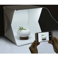 Evimdeyokyok Ürün Çekim Çadırı Mini Fon Fotoğraf Stüdyosu Ledli Işık Perdesi