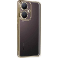 Evimdeyokyok Vivo Y27 Kılıf Razer Lensli Silikon - Gold
