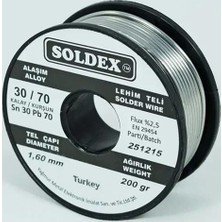 Evimdeyokyok 30-70 Lehim Teli 200 gr 1,6 mm Sn:30 - Pb:70
